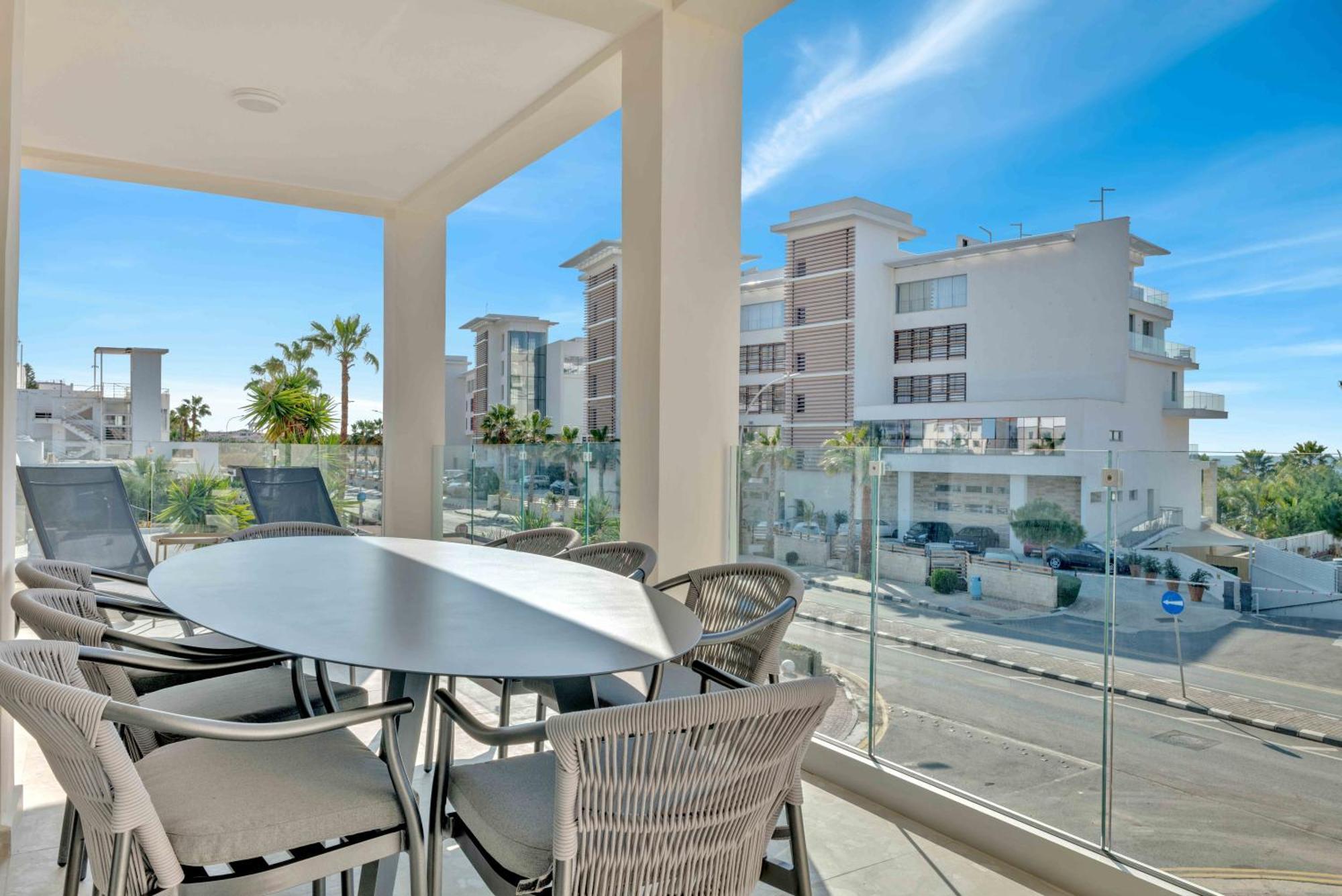 Phaedrus Living: Seaview Luxury Flat Limnaria 150 Apartment Paphos Exterior foto